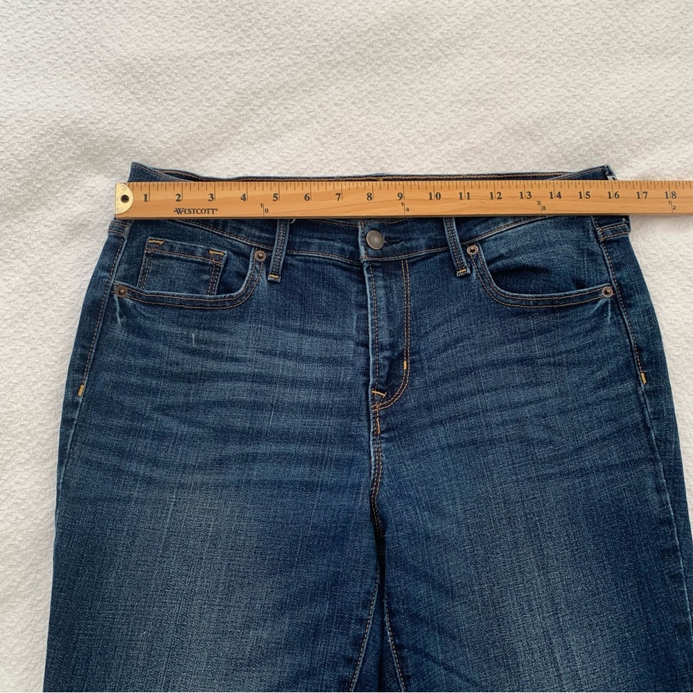 Old Navy Curvy Profile Mid Rise Skinny Jeans Dark Wash Blue Size 10 Short - Picture 8 of 10
